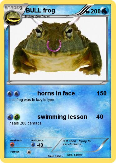 Pokemon BULL frog