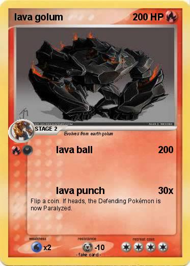 Pokemon lava golum