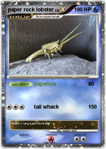 Pokemon paper rock lobster