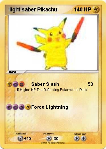 Pokemon  light saber Pikachu