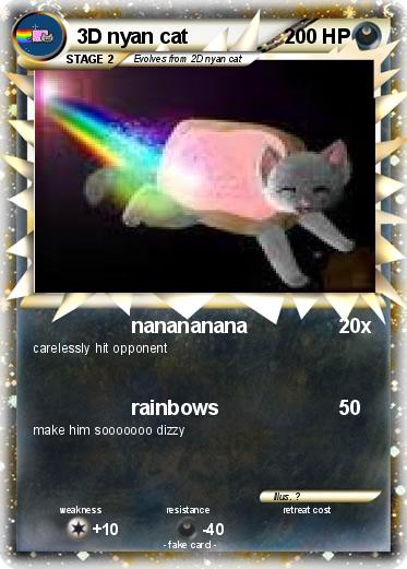 Pokemon 3D nyan cat