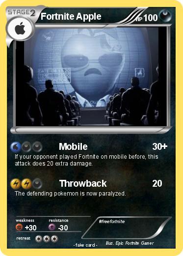 Pokemon Fortnite Apple