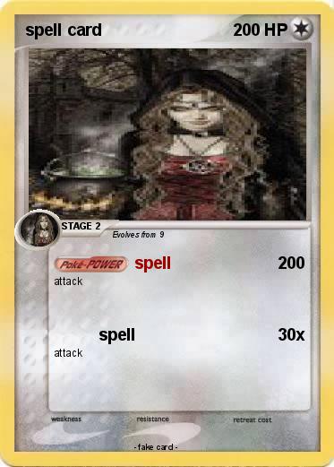 Pokemon spell card