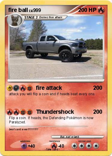 Pokemon fire ball