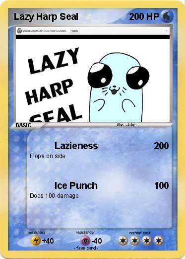 Pokemon Lazy Harp Seal