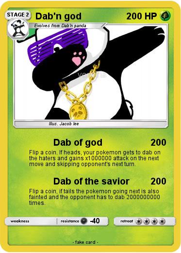 Pokemon Dab'n god