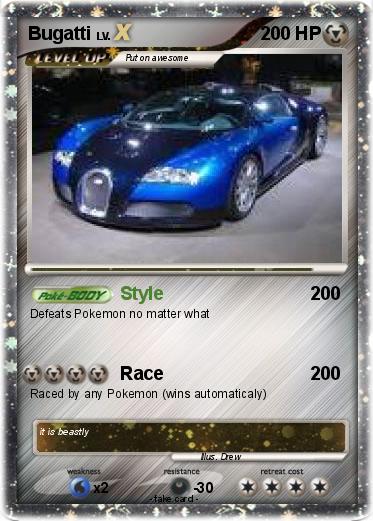 Pokemon Bugatti
