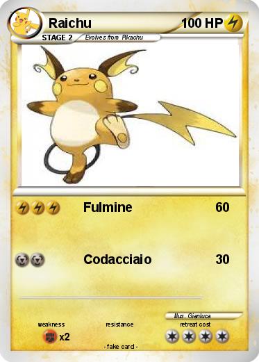 Pokemon Raichu Pokemon Raichu