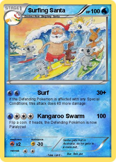 Pokemon Surfing Santa