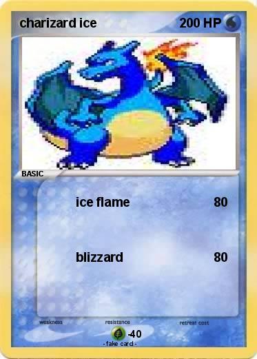 Pokemon charizard ice