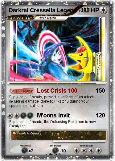 Pokemon Darkrai Cresselia Legend