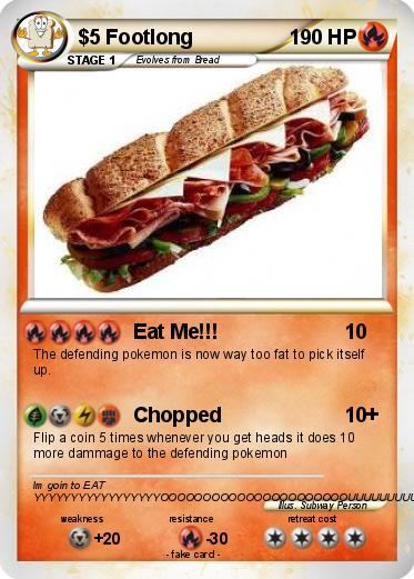 Pokemon $5 Footlong