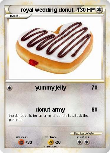 Pokemon royal wedding donut