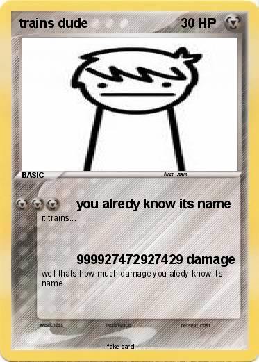 Pokemon trains dude