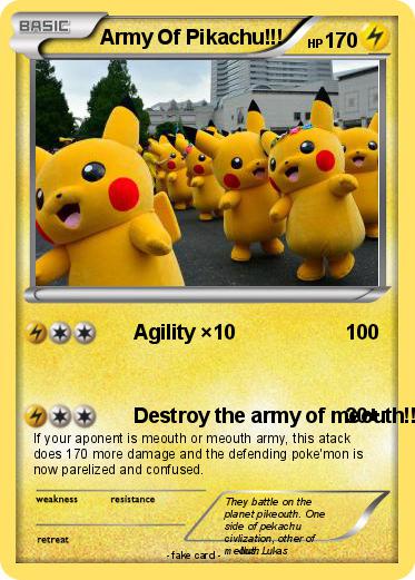 Pokemon Army Of Pikachu!!!