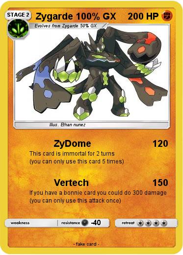 Pokemon Zygarde 100% GX