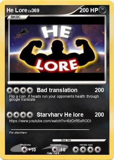 Pokemon He Lore