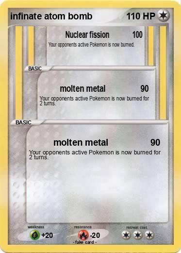 Pokemon infinate atom bomb