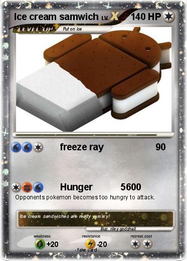 Pokemon Ice cream samwich