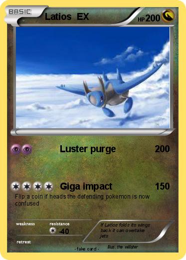 Pokemon Latios  EX