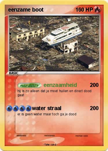 Pokemon eenzame boot