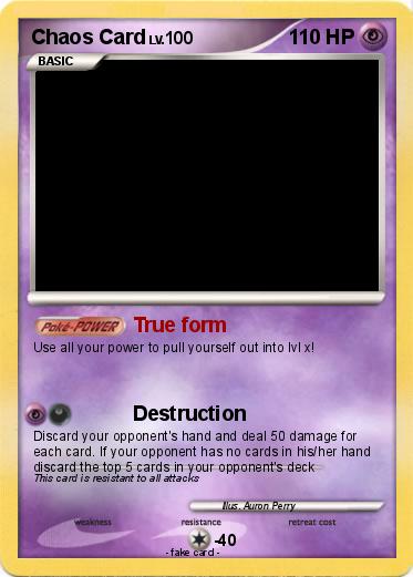 Pokemon Chaos Card
