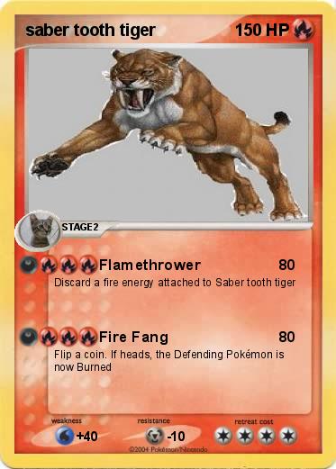 Pokemon saber tooth tiger