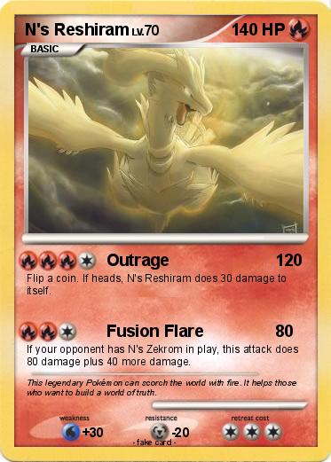 Pokemon N's Reshiram