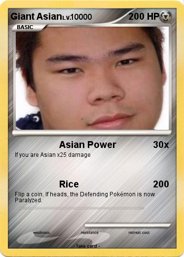 Pokemon Giant Asian