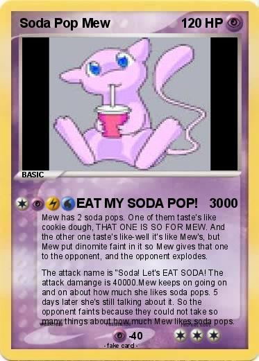 Pokemon Soda Pop Mew