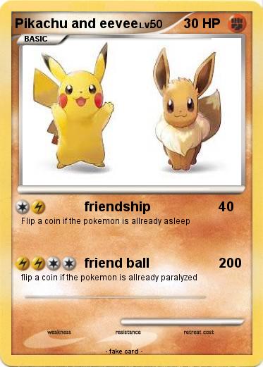 Pokemon Pikachu and eevee