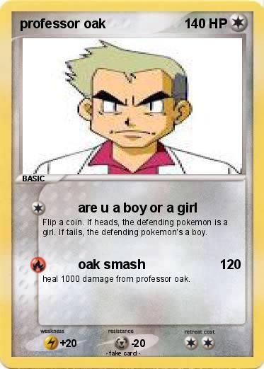Pokemon professor oak