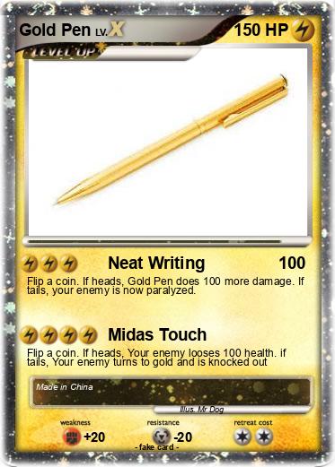 Pokemon Gold Pen