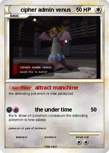 Pokemon cipher admin venus