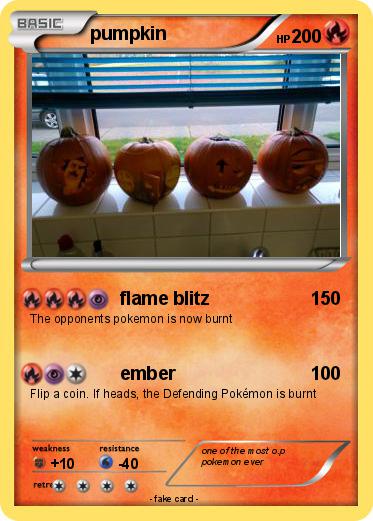 Pokemon pumpkin