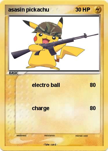 Pokemon asasin pickachu