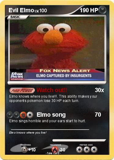 Pokemon Evil Elmo