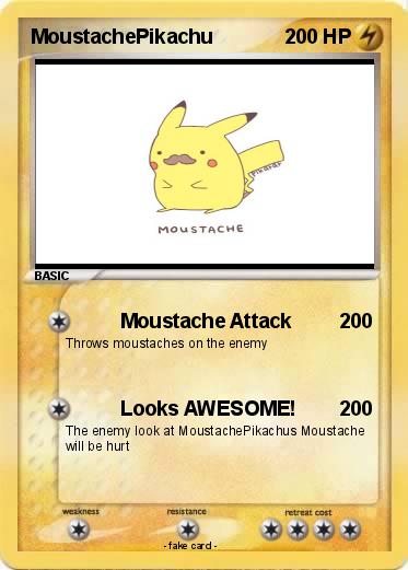 Pokemon MoustachePikachu