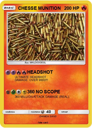 Pokemon CHESSE MUNITION