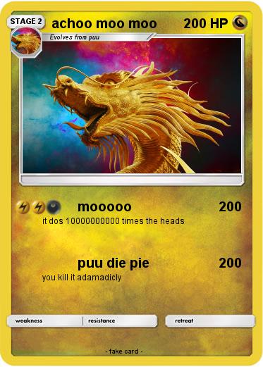 Pokemon achoo moo moo
