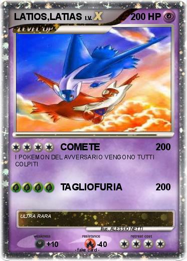 Pokemon LATIOS,LATIAS