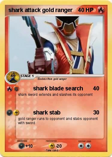 Pokemon shark attack gold ranger
