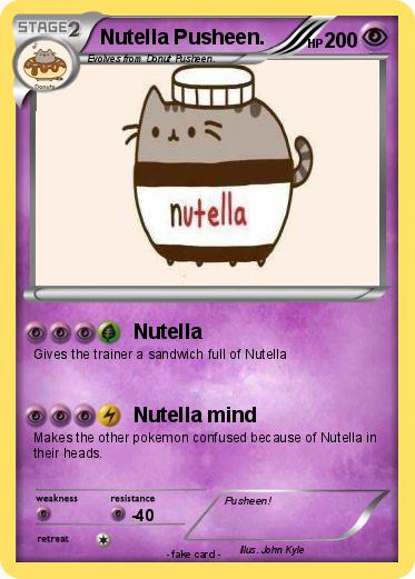 Pokemon Nutella Pusheen.