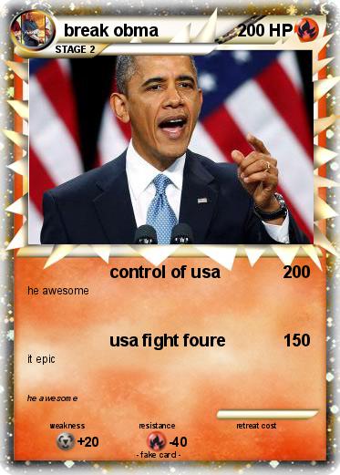 Pokemon break obma