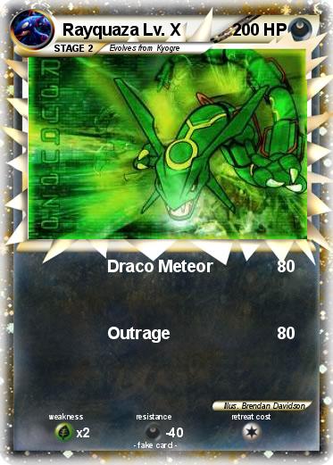 Pokemon Rayquaza Lv. X