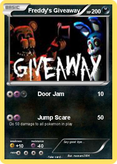 Pokemon Freddy's Giveaway