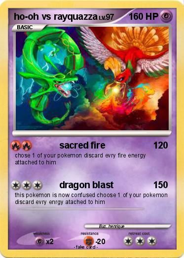 Pokemon ho-oh vs rayquazza