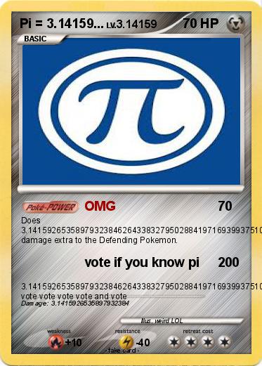 Pokemon Pi = 3.14159...