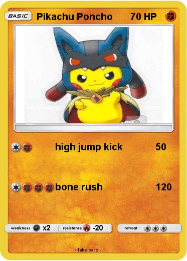 Pokemon Pikachu Poncho