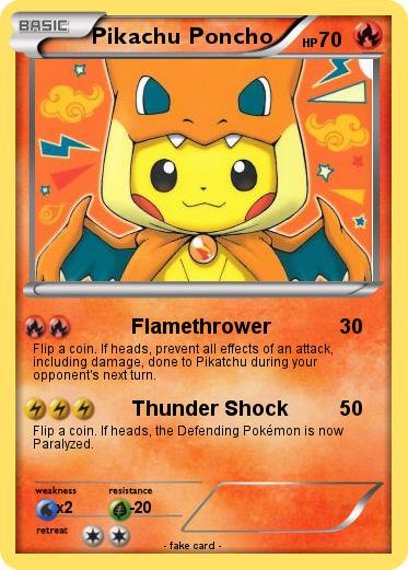 Pokemon Pikachu Poncho